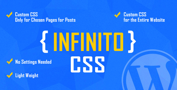 INFINITO v1.2 - Custom CSS for Chosen Pages and Posts