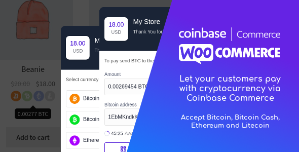 Coinbase Commerce for WooCommerce v1.0.1