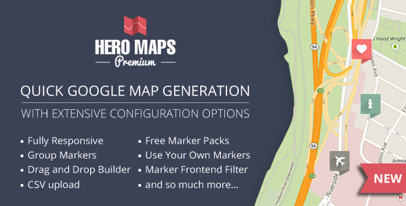 Hero Maps Premium v2.3.9 - Responsive Google Maps Plugin