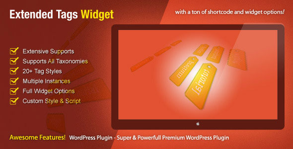 Extended Tags Widget v1.2.6 - WordPress Premium Plugin