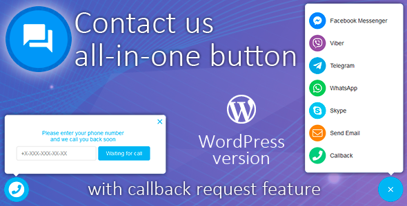 Contact us all-in-one button with callback v1.3.5