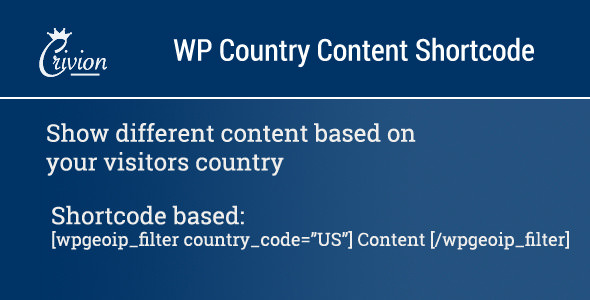 WP Country Specific Content v1.1