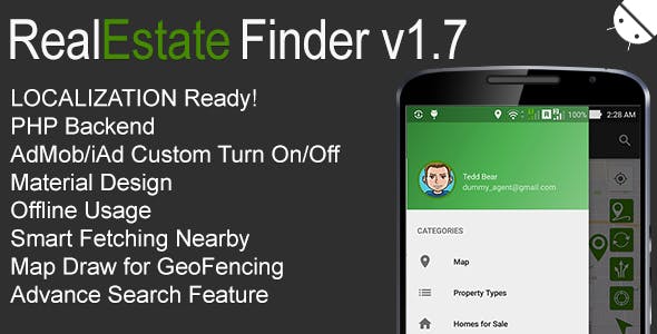 RealEstate Finder Full Android Application v1.7