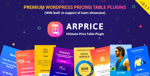 ARPrice v3.1.1 - Ultimate Compare Pricing table plugin