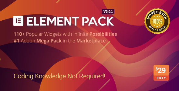 Element Pack v3.0.1- Addon for Elementor Page Builder