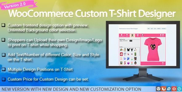 WooCommerce Custom T-Shirt Designer v2.0.8