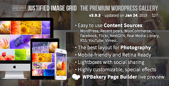 Justified Image Grid v4.3 - Premium WordPress Gallery