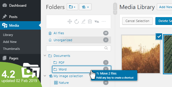 WP Real Media Library v4.2.0 - Media Categories / Folders