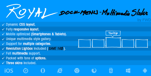 Royal Dock Menu Multimedia Slider v1.0