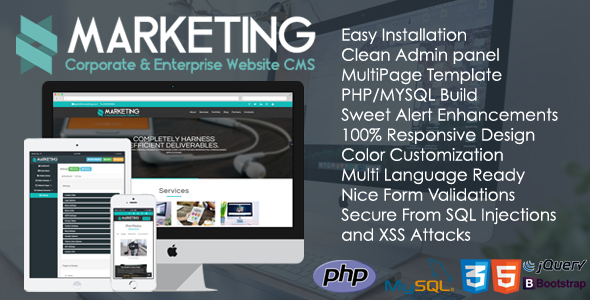 Marketing v1.0.1 - Corporate & Enterprise Website CMS 