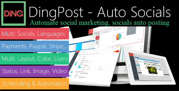 DingPost v1.3.4 - Social Auto Poster, Auto Scheduler & Marketing Solutions