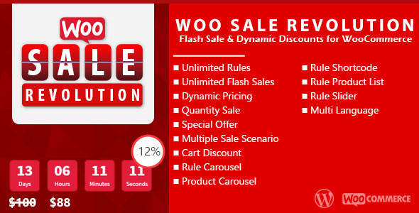 Woo Sale Revolution v3.0.1 - Flash Sale+Dynamic Discounts