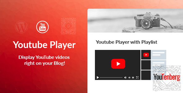 Youtenberg v1.0 - Gutenberg YouTube Player with Playlist