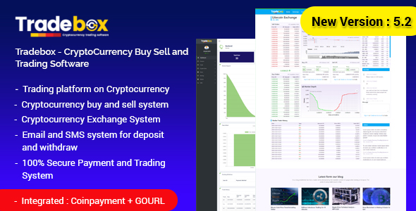 Tradebox v5.3 - CryptoCurrency Buy Sell and Trading Software 