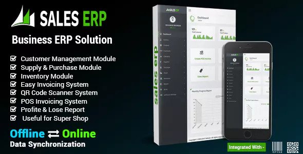 ERP v8.1.0 - Business ERP Solution / Product / Shop / Company Management - nulled