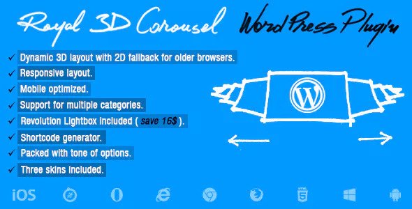 Royal 3D Carousel v1.1 - WordPress Plugin