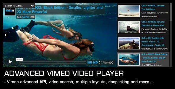 Advanced Vimeo Video Player