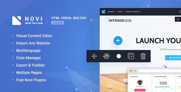 Novi v0.9.5 - HTML Page Builder & Visual Content Editor