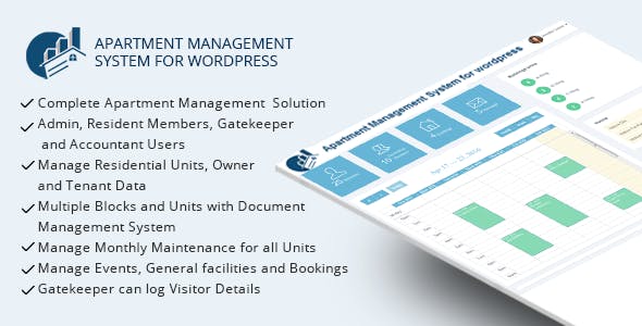 WPAMS v17.0 - Apartment Management System for wordpress
