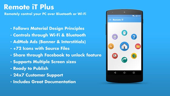 Remote iT Plus 2.0 - Control your PC + Admob + Share 