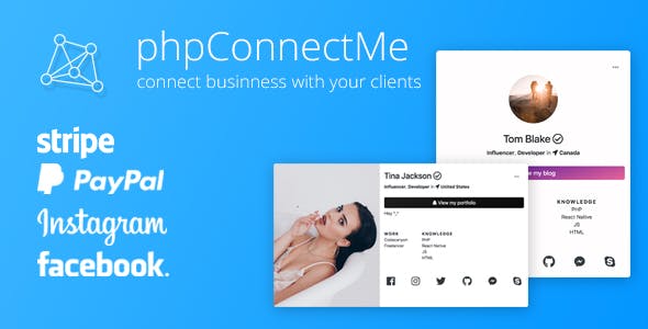phpConnectMe - Instagram Custom Social Profile