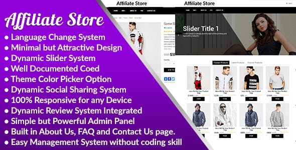 Affiliate Store v1.0 - Responsive Affiliate Store Management System - nulled