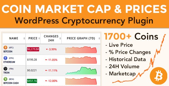 Coin Market Cap & Prices v4.6 - WordPress Cryptocurrency Plugin
