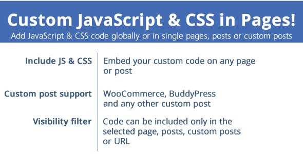 Custom JavaScript & CSS in Pages v1.9