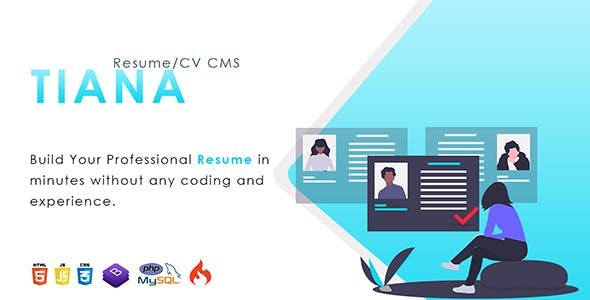 Tiana v1.0 - Resume/CV CMS 