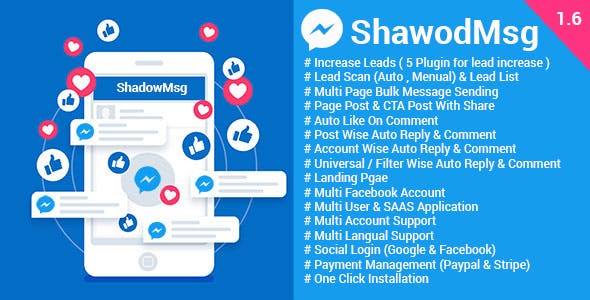 ShadowMsg v1.6 - Top Facebook Marketing Application