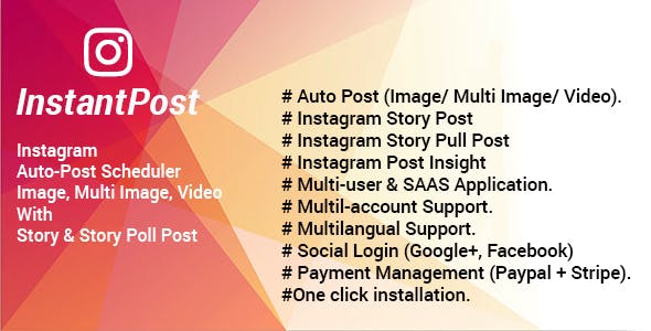 Instantpost v1.4 - Instagram Posting Solution