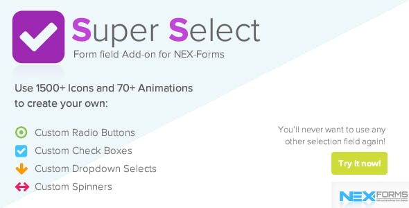 Super Selection Form Field for NEX-Forms v7.5 