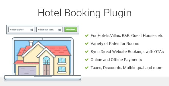 Hotel Booking v3.8.3 - Property Rental WordPress Plugin