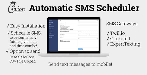 PHP Automatic SMS Scheduler v1.3