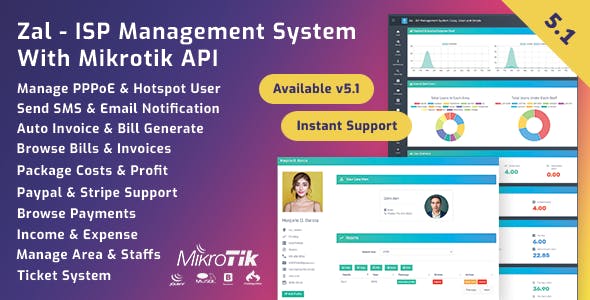 Zal v5.2.1 - ISP Management System With Mikrotik API