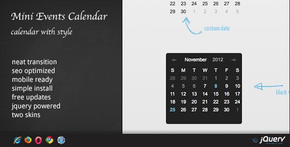 Events Calendar v1.6.3 - WordPress Plugin DZS 