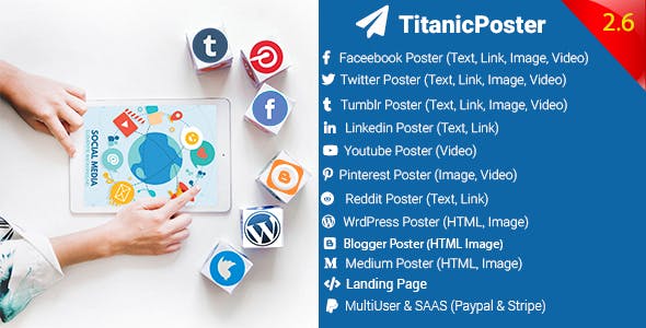 TitanicPoster v2.6 - Social Media Posting Solution