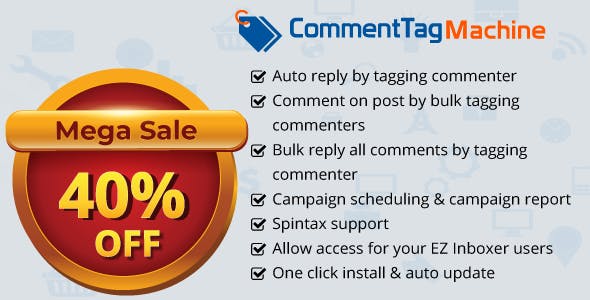 CommentTag Machine v2.0.2 - A EZ Inboxer Add-on for tagging post commenters of Facebook Pages