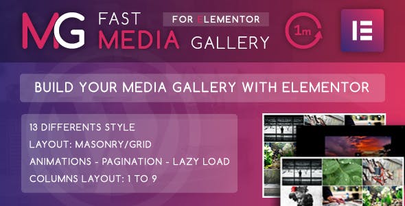 Fast Media Gallery For Elementor v1.0 - WordPress Plugin