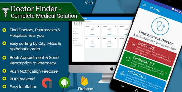 Doctor Finder v1.3 - Complete Medical Solution Android Application