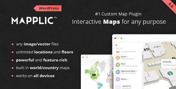 Mapplic v6.2.1 - Custom Interactive Map WordPress Plugin