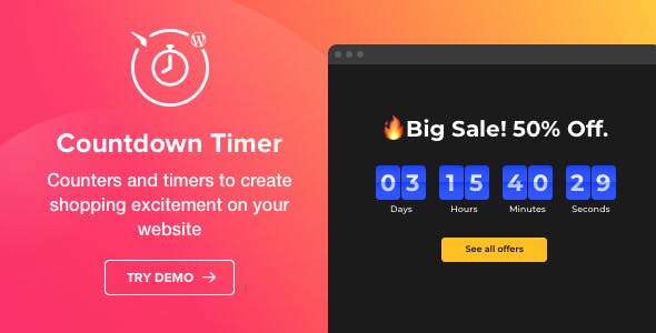 Countdown Timer v1.4.0 - WordPress Countdown Timer plugin