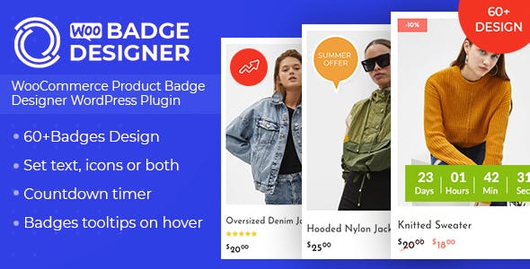 Woo Badge Designer v1.0.2 - WooCommerce Product Badge Designer WordPress Plugin