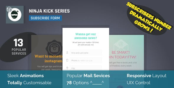 Ninja Kick v1.5.6 - Subscription WordPress Plugin