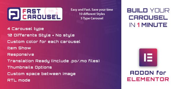 Fast Carousel for Elementor v1.0 - WordPress Plugin