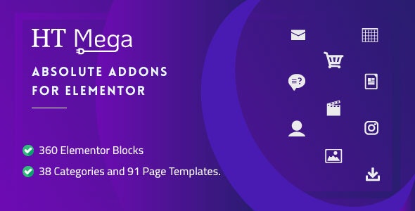 HT Mega Pro v1.1.0 – Absolute Addons for Elementor Page Builder