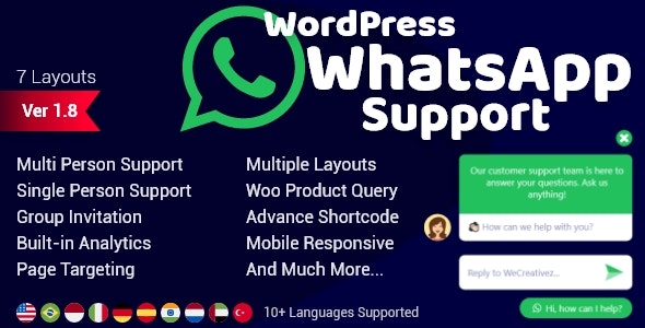 WordPress WhatsApp Support v2.3.3