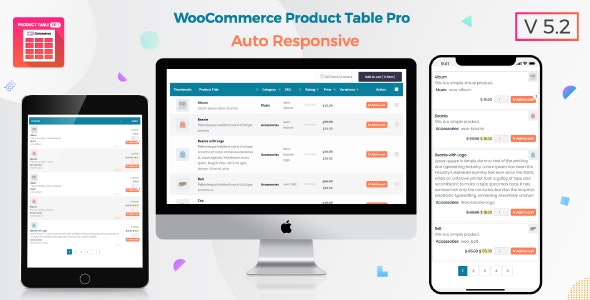 Product Table Pro v7.0.5 - WooCommerce Product Table view solution