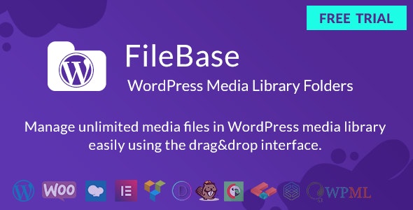FileBase v1.2.0 - Ultimate Media Library Folders for WordPress