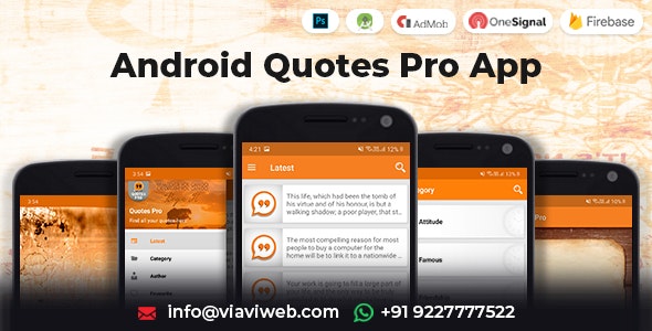 Android Quotes Pro App (Authors, Categories) v1.2.1